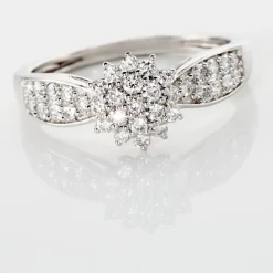 Bague Chouvia Or Blanc Diamant Synthétique