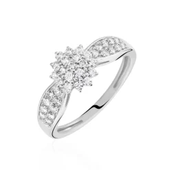 Bague Chouvia Or Blanc Diamant Synthétique