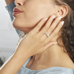 Bague Chouvia Or Blanc Diamant Synthétique