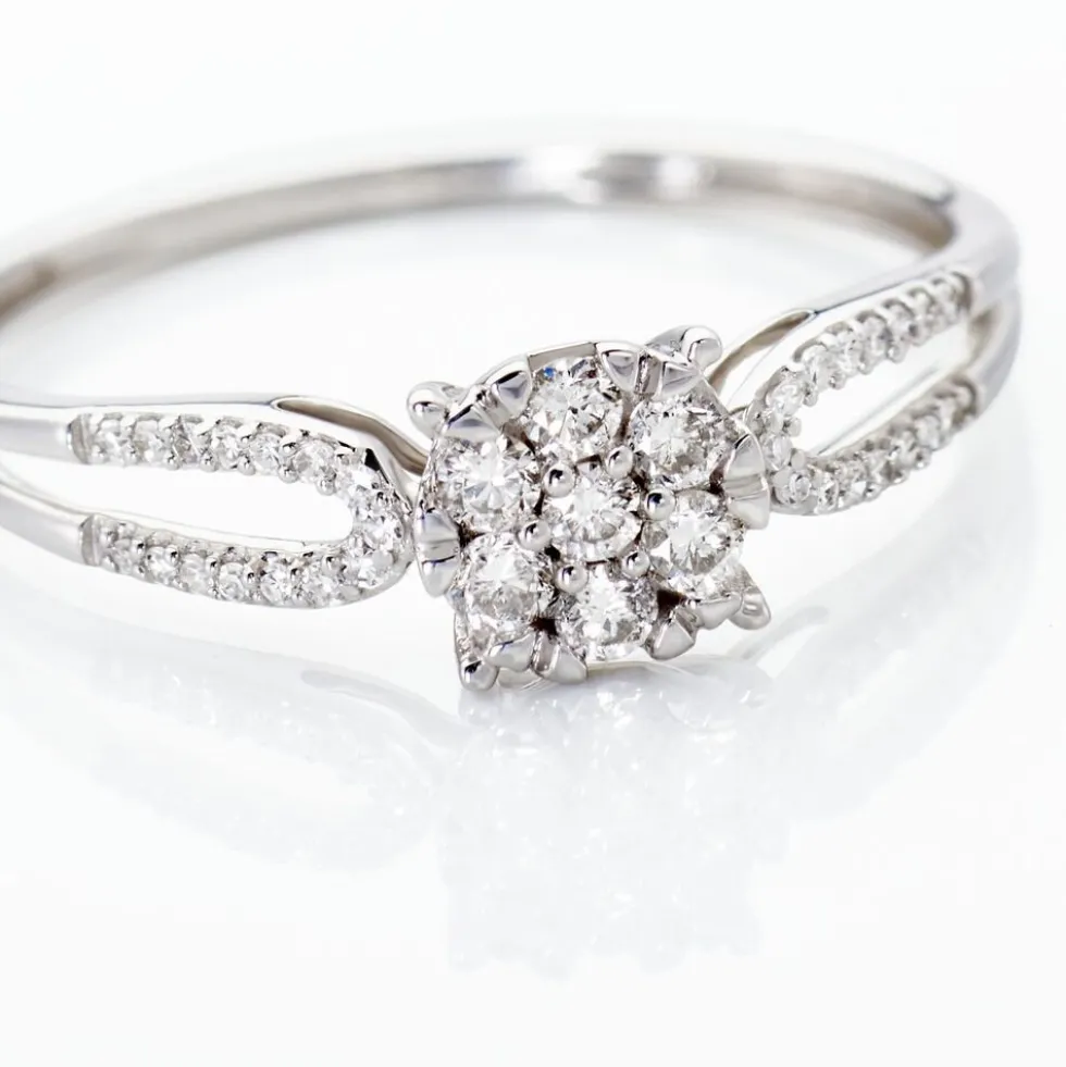 Bague Cillin Or Blanc Diamant