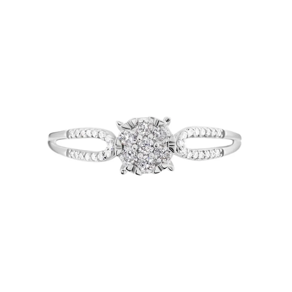 Bague Cillin Or Blanc Diamant
