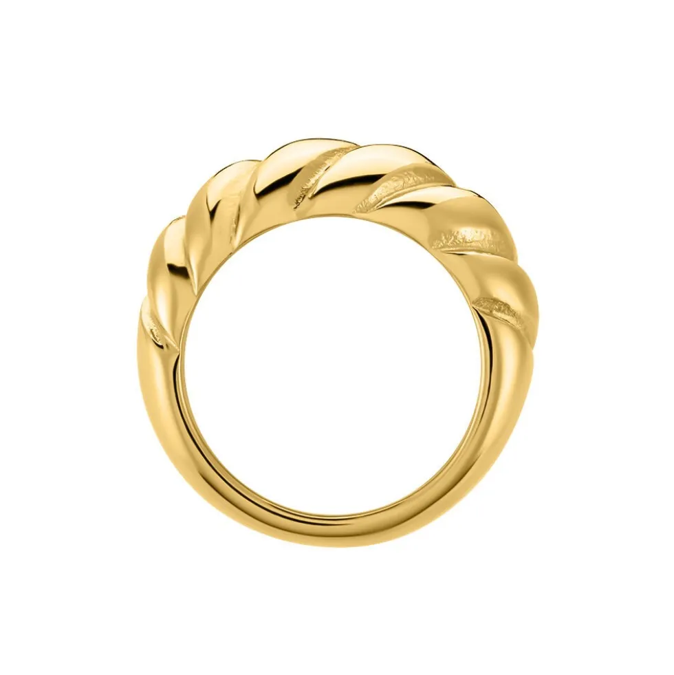 Bague Clive Acier Doré