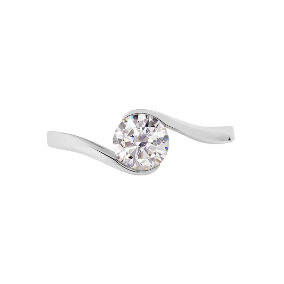 Bague Costante Or Blanc Oxyde