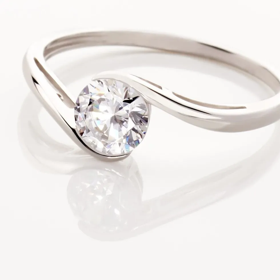 Bague Costante Or Blanc Oxyde