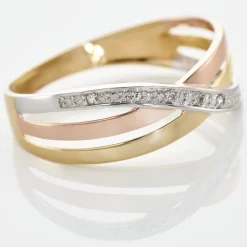 Bague Cramitia Or Tricolore Diamant