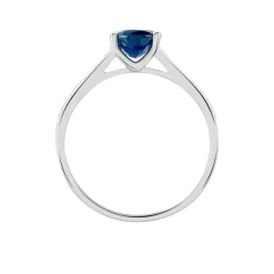 Bague Crista Or Blanc Saphir Et Diamant
