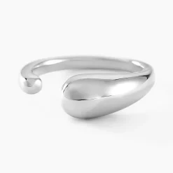 Bague Curve Argent Blanc