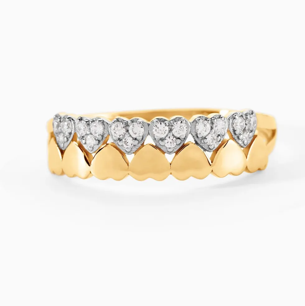 Bague Dagmar Or Jaune Oxyde De Zirconium