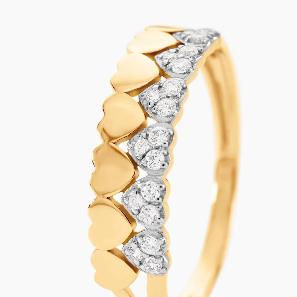 Bague Dagmar Or Jaune Oxyde De Zirconium