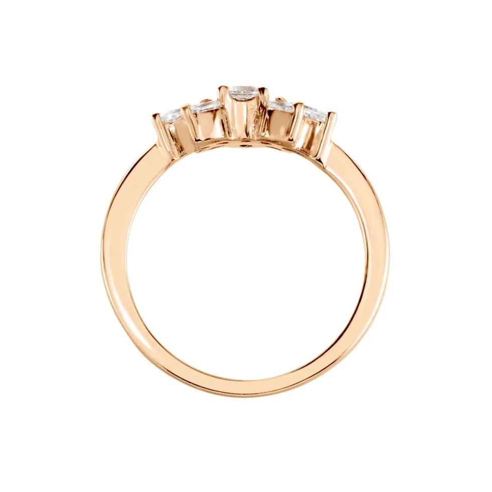 Bague Davena Argent Rose Oxyde De Zirconium