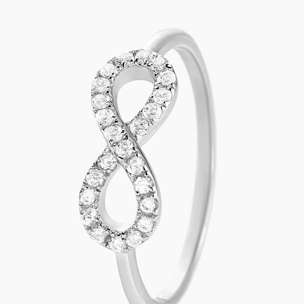 Bague Davila Argent Blanc Oxyde De Zirconium