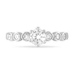 Bague Didiane Argent Blanc Oxyde De Zirconium