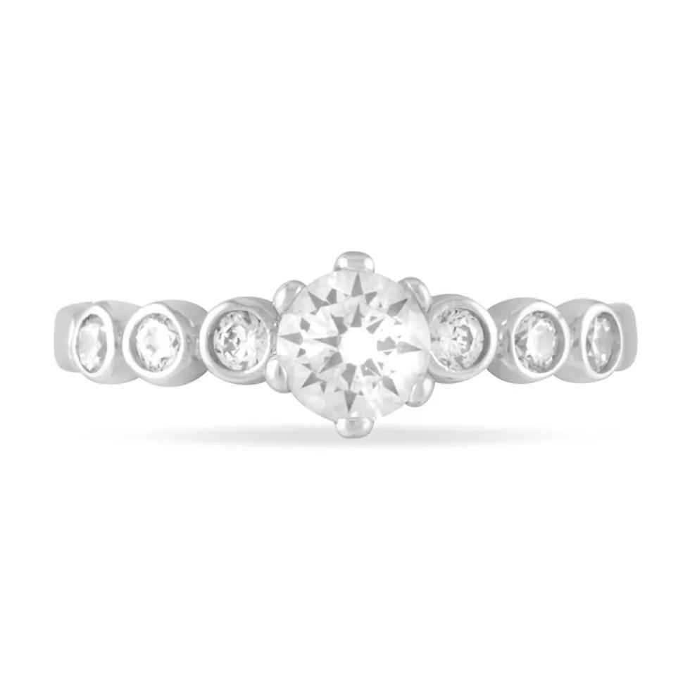 Bague Didiane Argent Blanc Oxyde De Zirconium