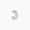 Bague D'oreille Unitaire Widar Argent Blanc Oxyde