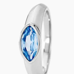 Bague Duchesse Argent Blanc Oxyde De Zirconium
