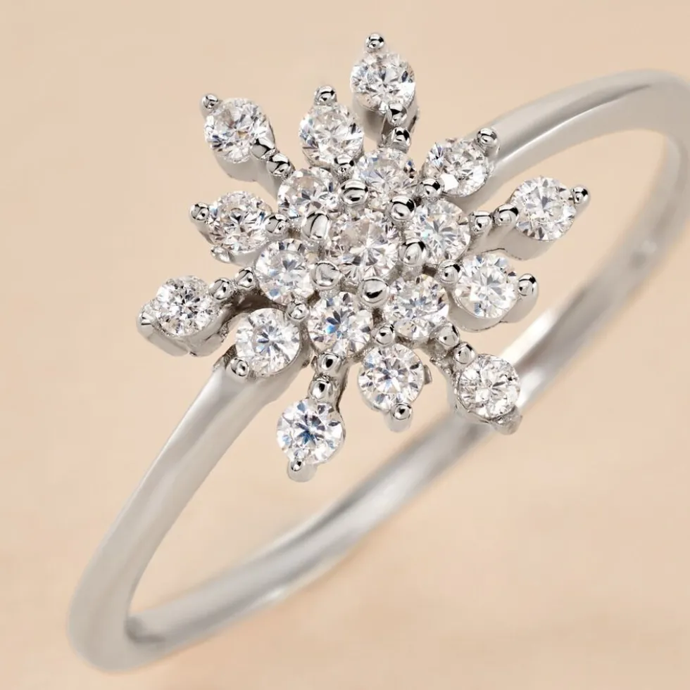 Bague Effie Argent Blanc Oxyde De Zirconium