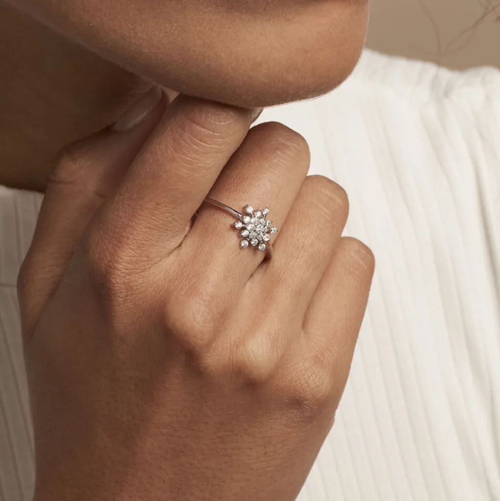 Bague Effie Argent Blanc Oxyde De Zirconium
