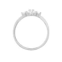 Bague Effie Argent Blanc Oxyde De Zirconium