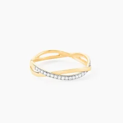 Bague Eister Or Jaune Oxyde De Zirconium