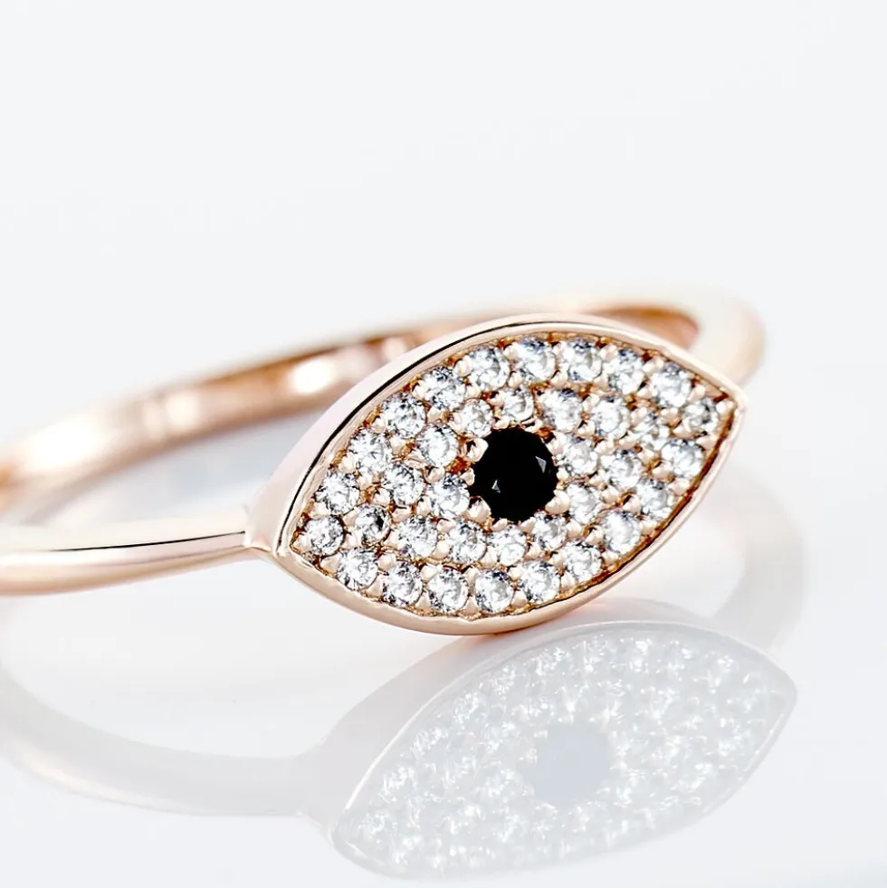 Bague Eldia Argent Rose Oxyde De Zirconium