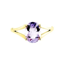 Bague Elfrieda Or Jaune Améthyste