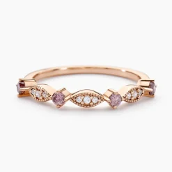 Bague Eugenie Argent Rose Oxyde De Zirconium
