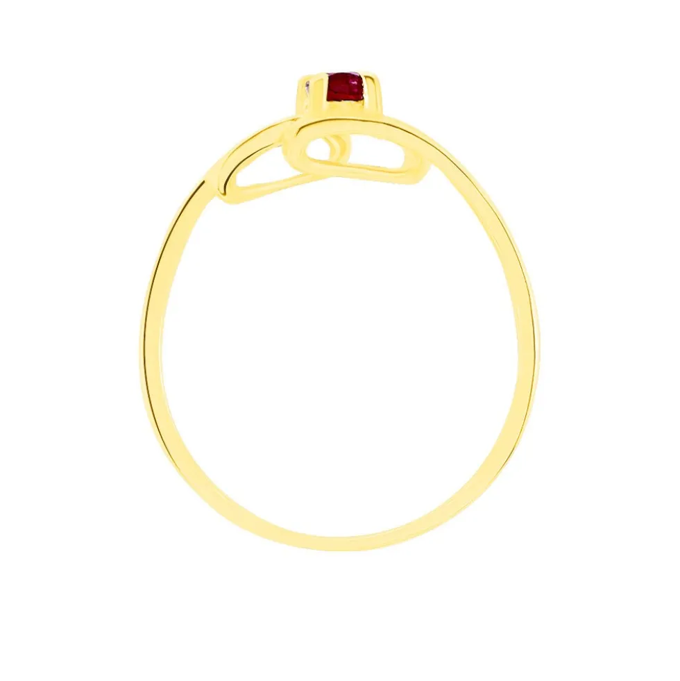 Bague Evka Or Jaune Rubis