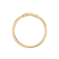 Bague Fatos Plaqué Or Jaune Oxyde De Zirconium