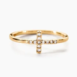 Bague Fatos Plaqué Or Jaune Oxyde De Zirconium