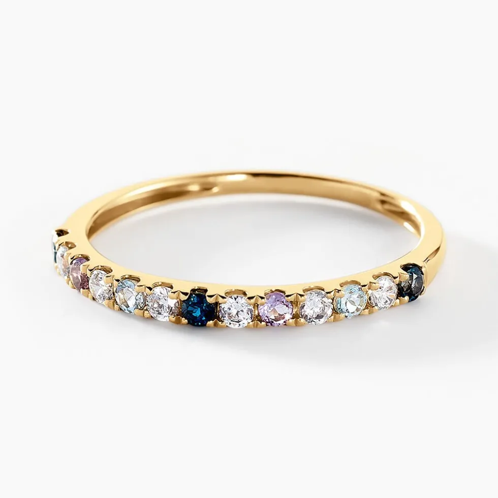 Bague Garden Or Jaune Améthyste Topaze