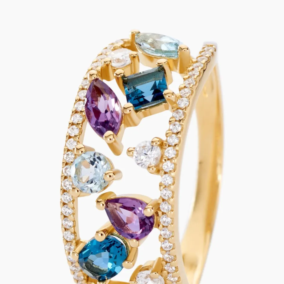 Bague Garden Or Jaune Topaze
