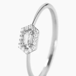 Bague Gia Argent Blanc Oxyde De Zirconium