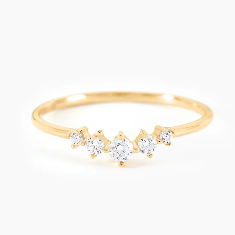 Bague Illumia Or Jaune Oxyde De Zirconium