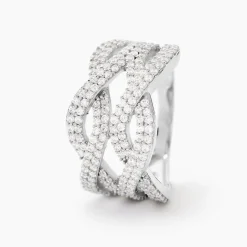 Bague Ireneo Argent Blanc Oxyde De Zirconium