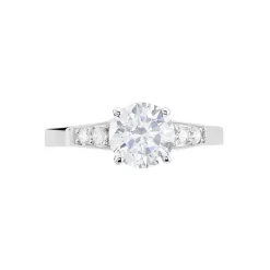Bague Ivonne Or Blanc Oxyde De Zirconium