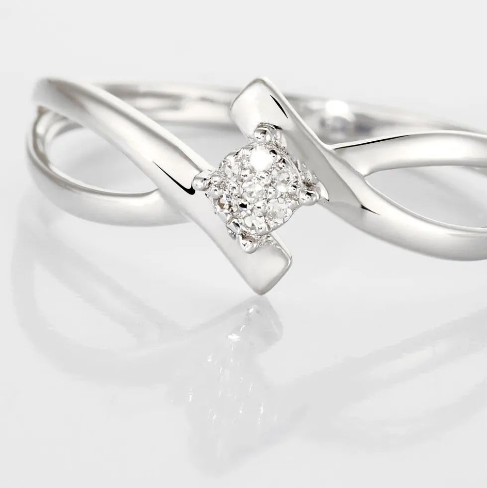 Bague Jone Or Blanc Diamant
