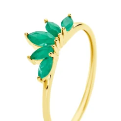 Bague Josslyn Or Jaune Emeraude