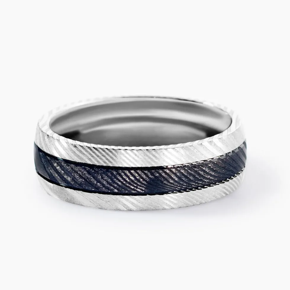 Bague Jourdan Acier Bicolore
