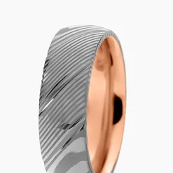 Bague Jourdan Acier Bicolore