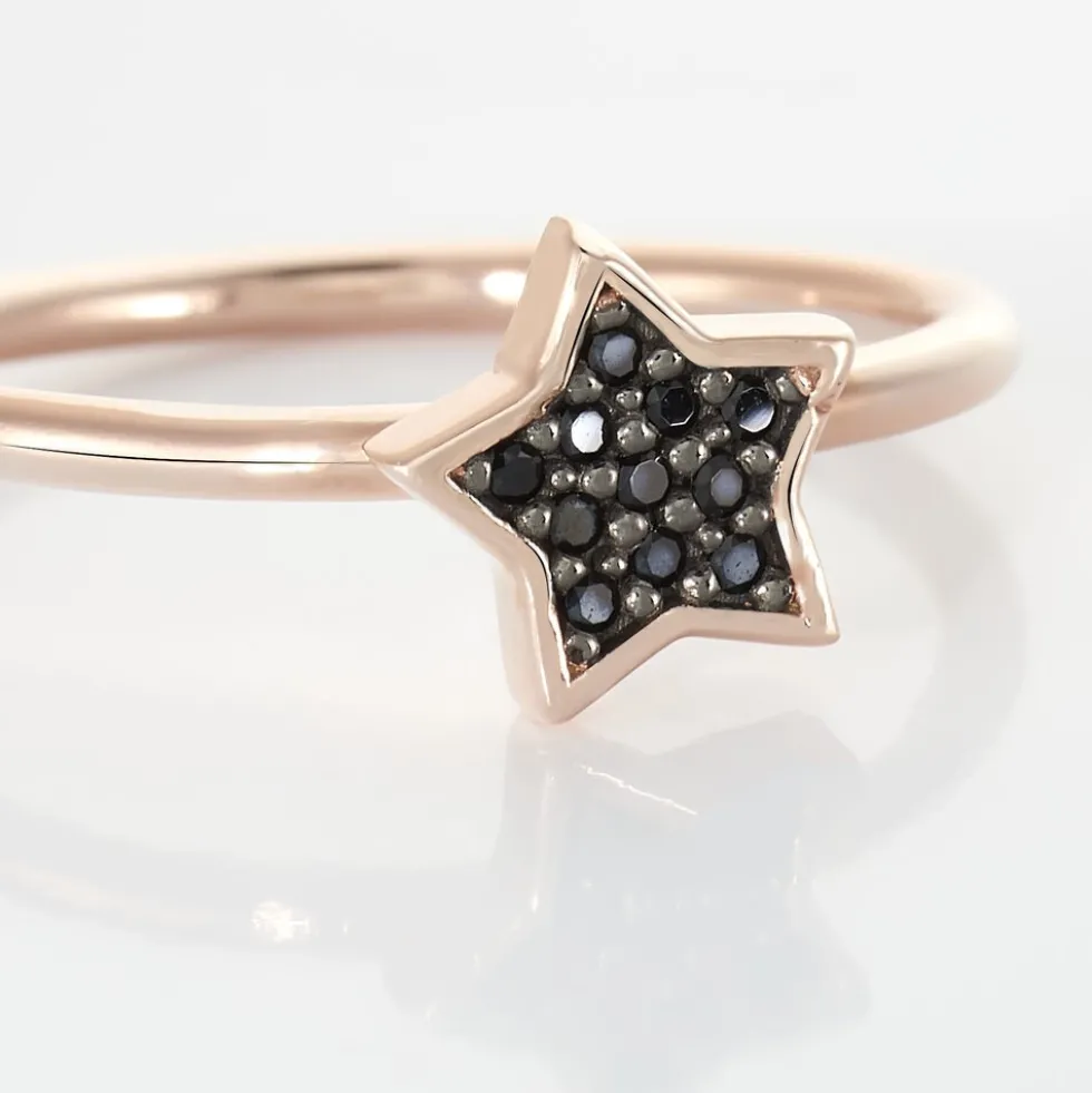 Bague Kathalyne Argent Rose Oxyde De Zirconium