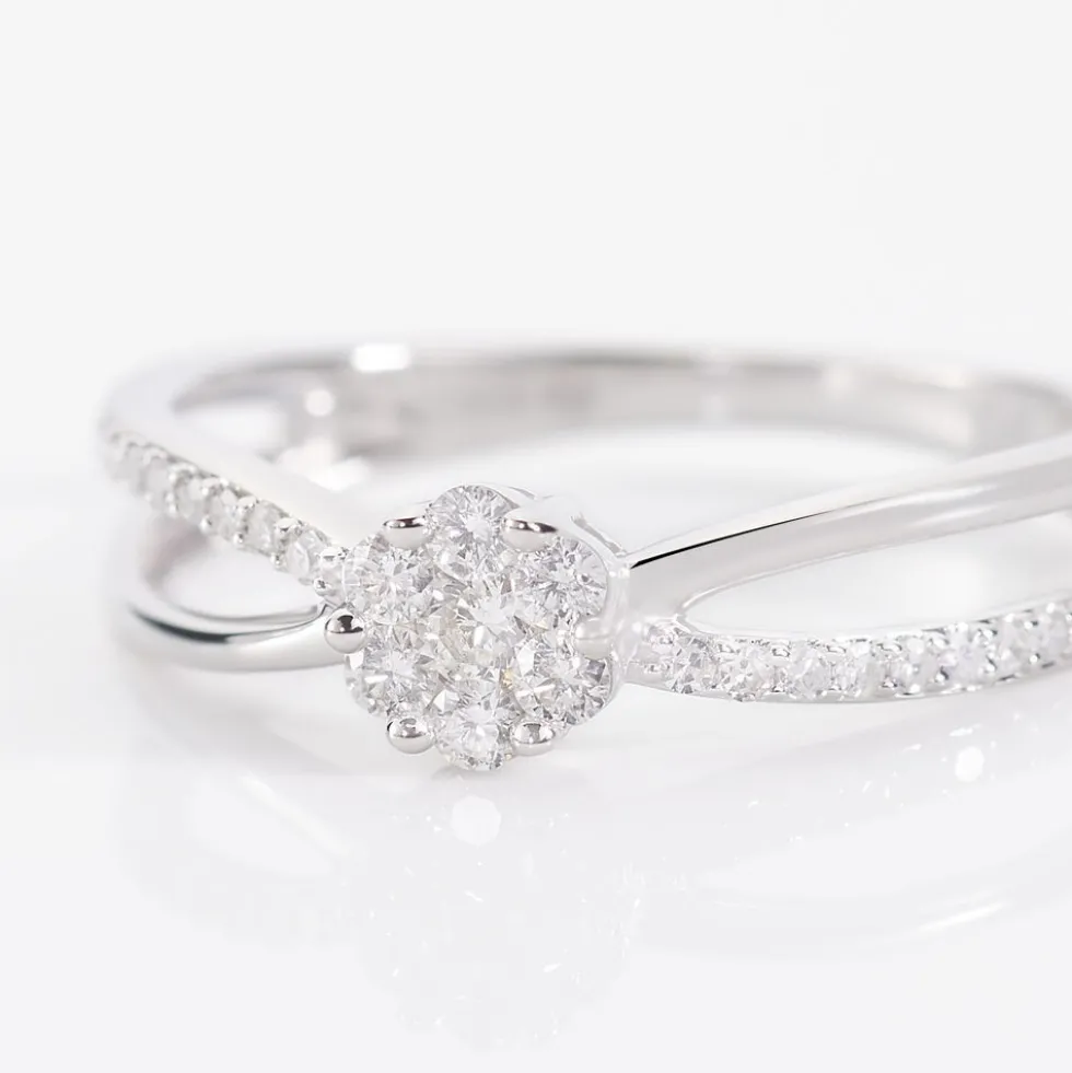 Bague Kuta Or Blanc Diamant