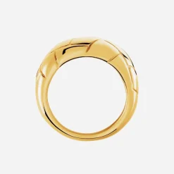 Bague Lessie Acier Doré