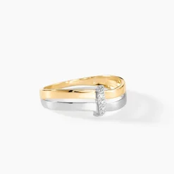 Bague Lisella Or Bicolore Diamant