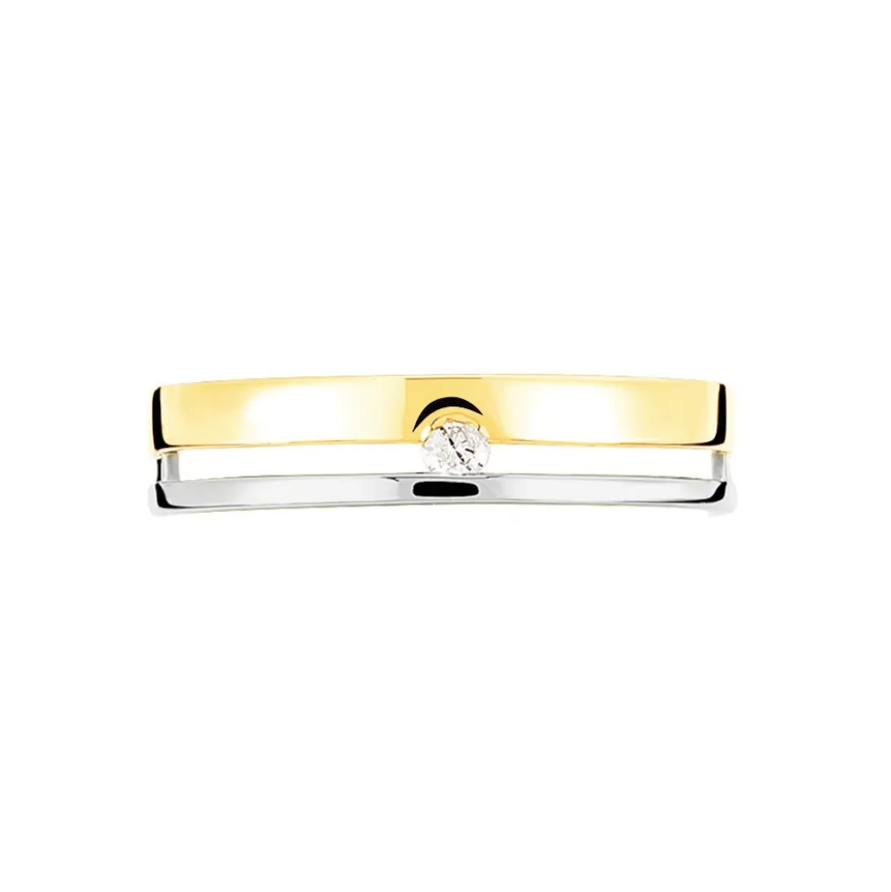 Bague Lola Or Bicolore Diamant