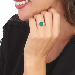 Bague Lucky Gems Or Jaune Malachite