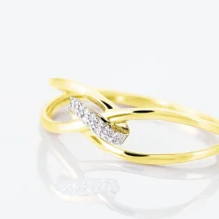 Bague Madelle Or Jaune Diamant
