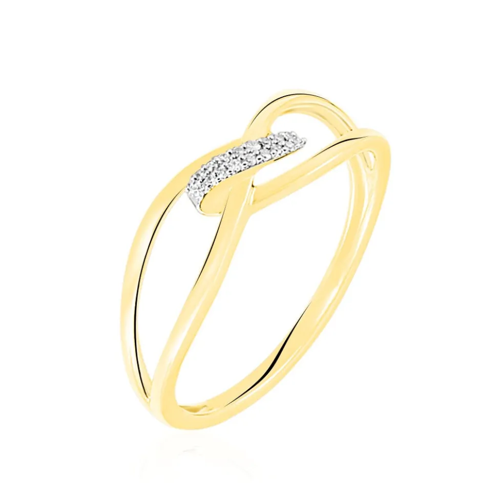 Bague Madelle Or Jaune Diamant