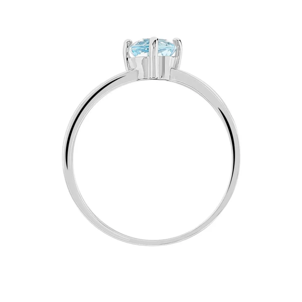 Bague Mahina Or Blanc Topaze