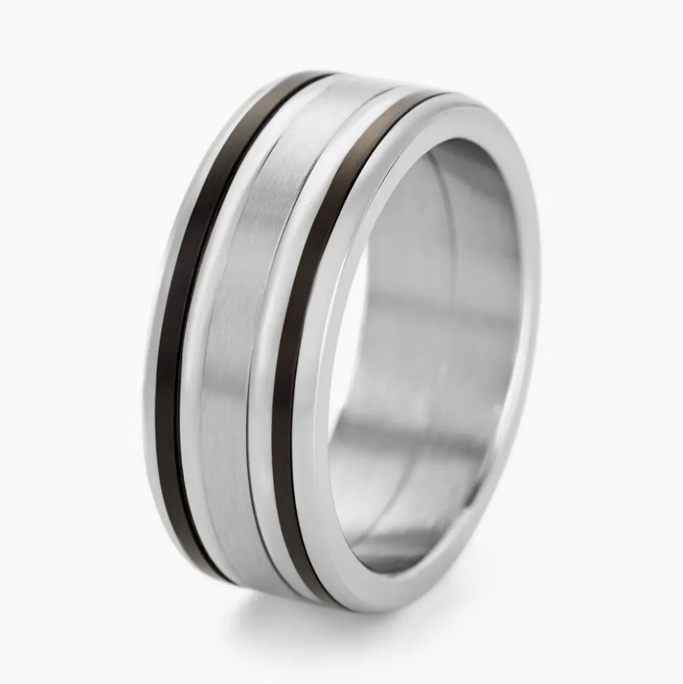 Bague Margalith Acier Blanc