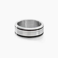 Bague Margalith Acier Blanc